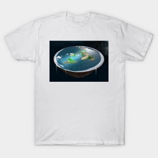 Flat Earth, illustration (C040/3991) T-Shirt